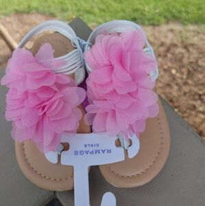 Rampage Pink & White Floral Sandal